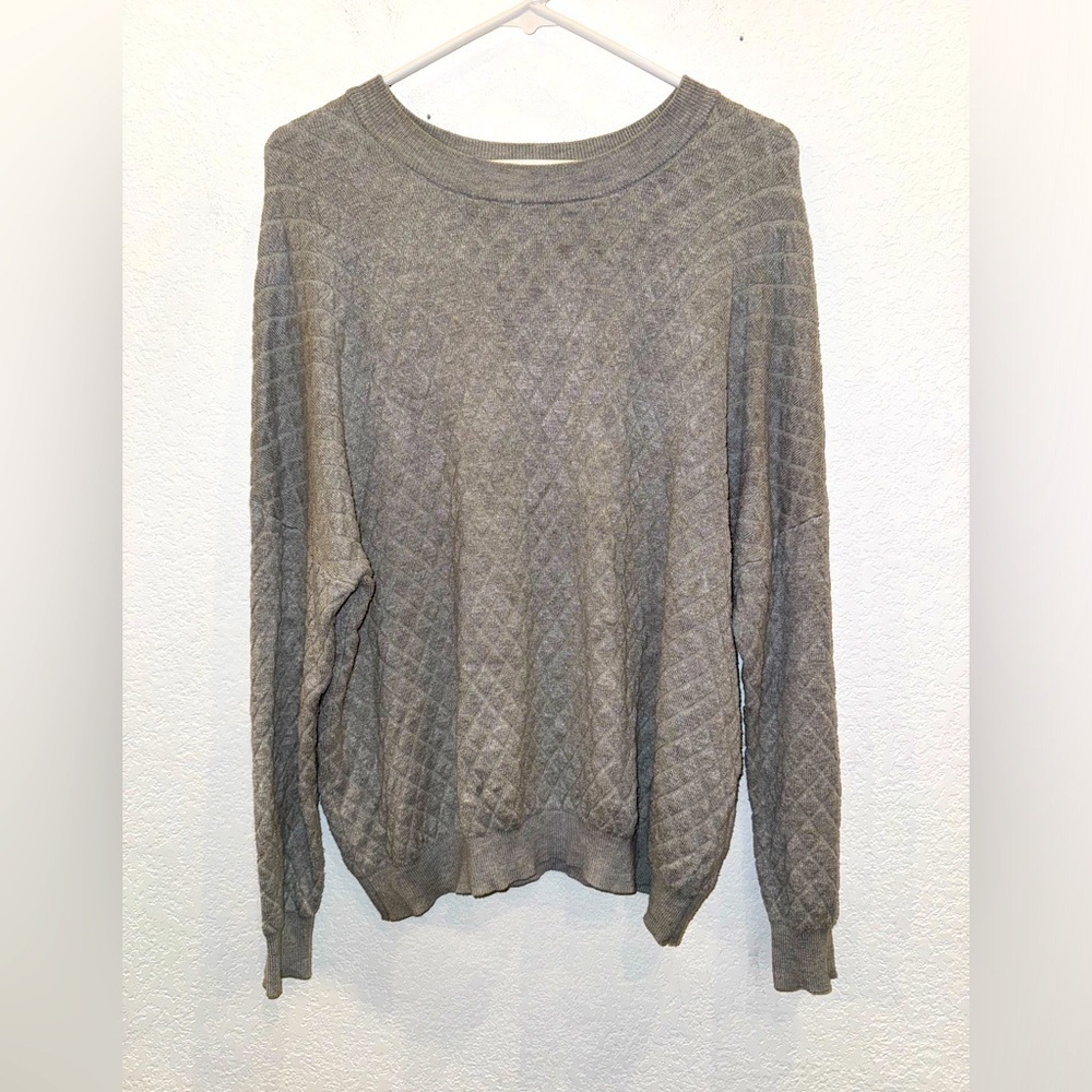 Top Shop Gray Lightweight Long Sleeve Sweatshirt